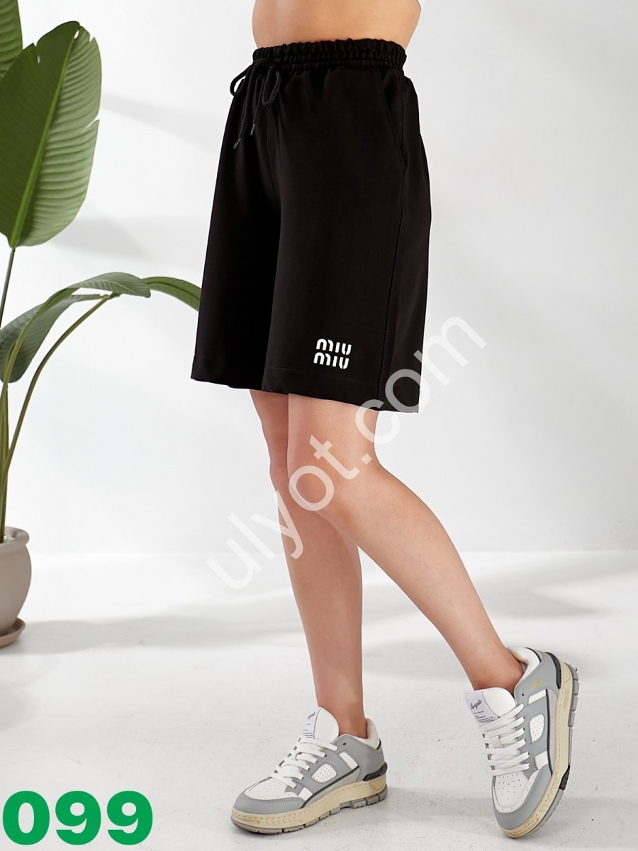 ШОРТИ MIU (42-50) ЧОРНИЙ 099