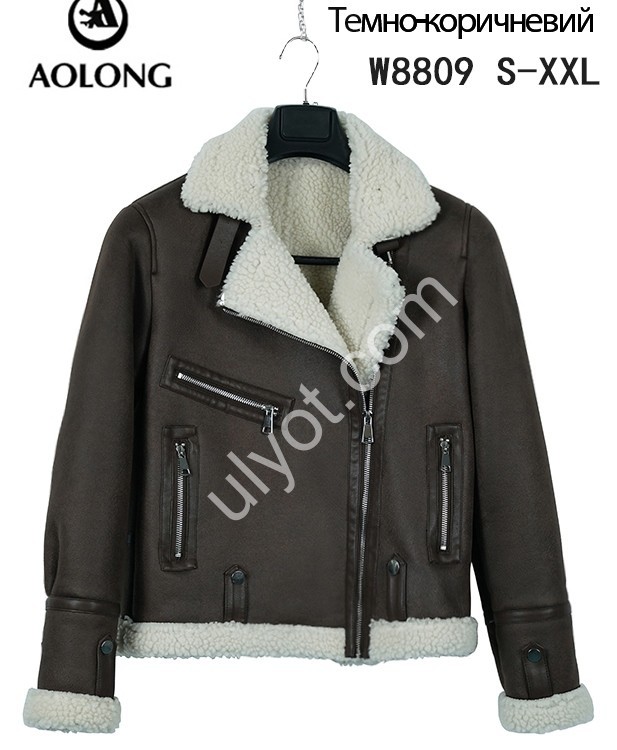 ДУБЛЕНКА AOLONG (S-2XL) Т.КОРИЧНЕВИЙ 8809