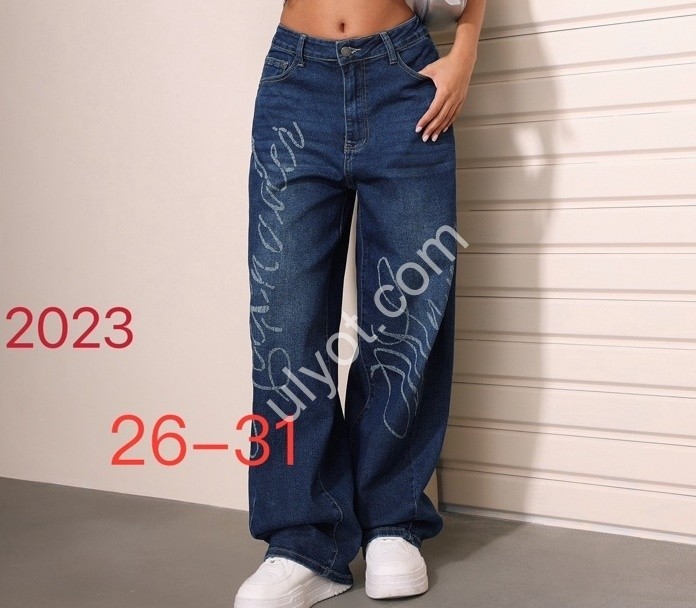 ДЖИНСЫ JELEEY (26-31) Т.СИНИЙ 2023