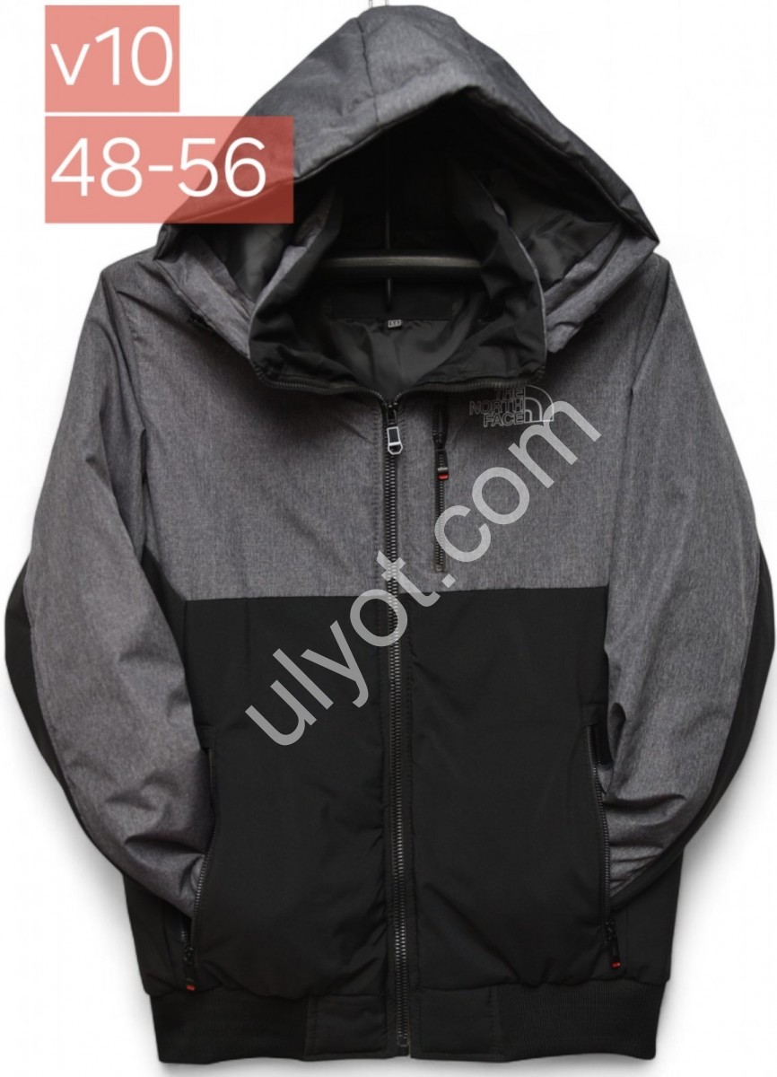 КУРТКА T48 (48-56) СЕРЫЙ+ЧЕРНЫЙ V10