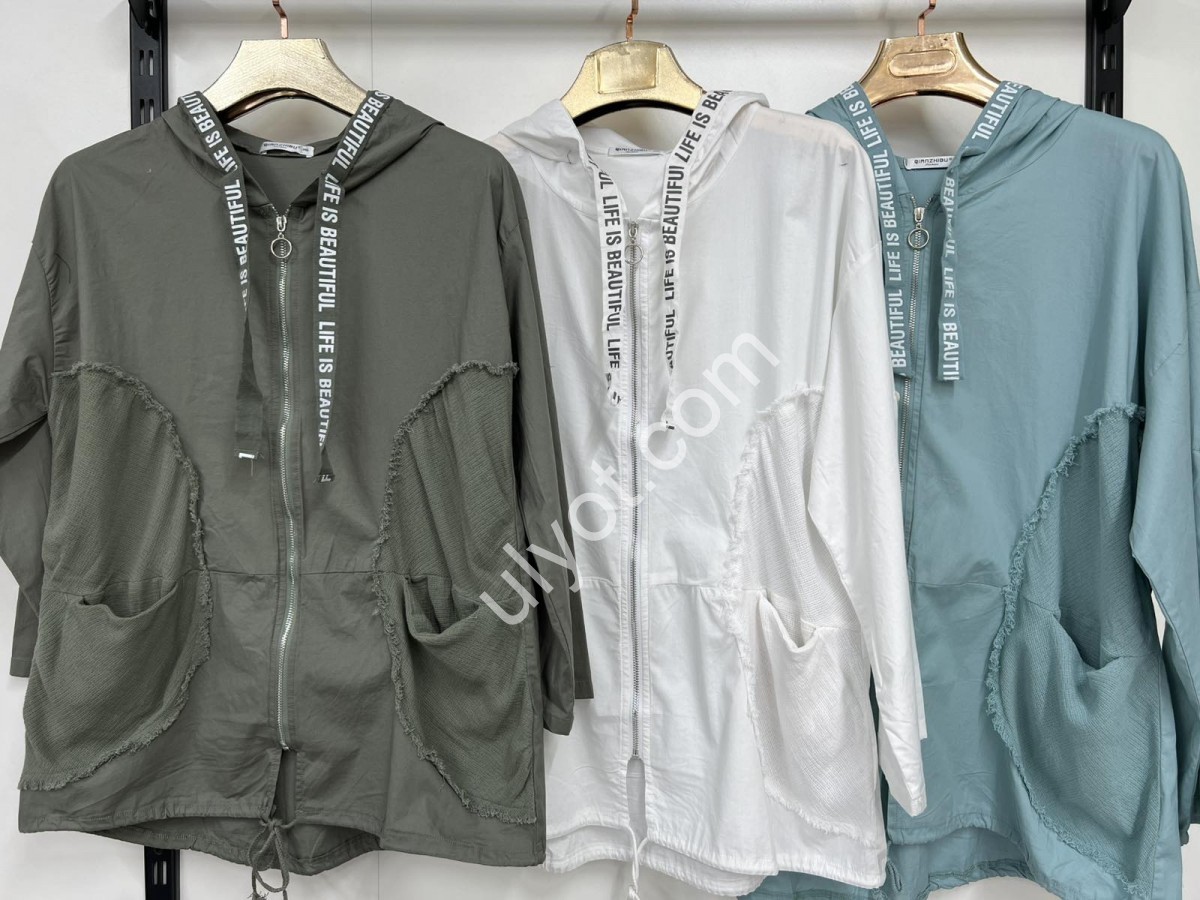 ВЕТРОВКА (3XL-7XL) ХАКИ 7839