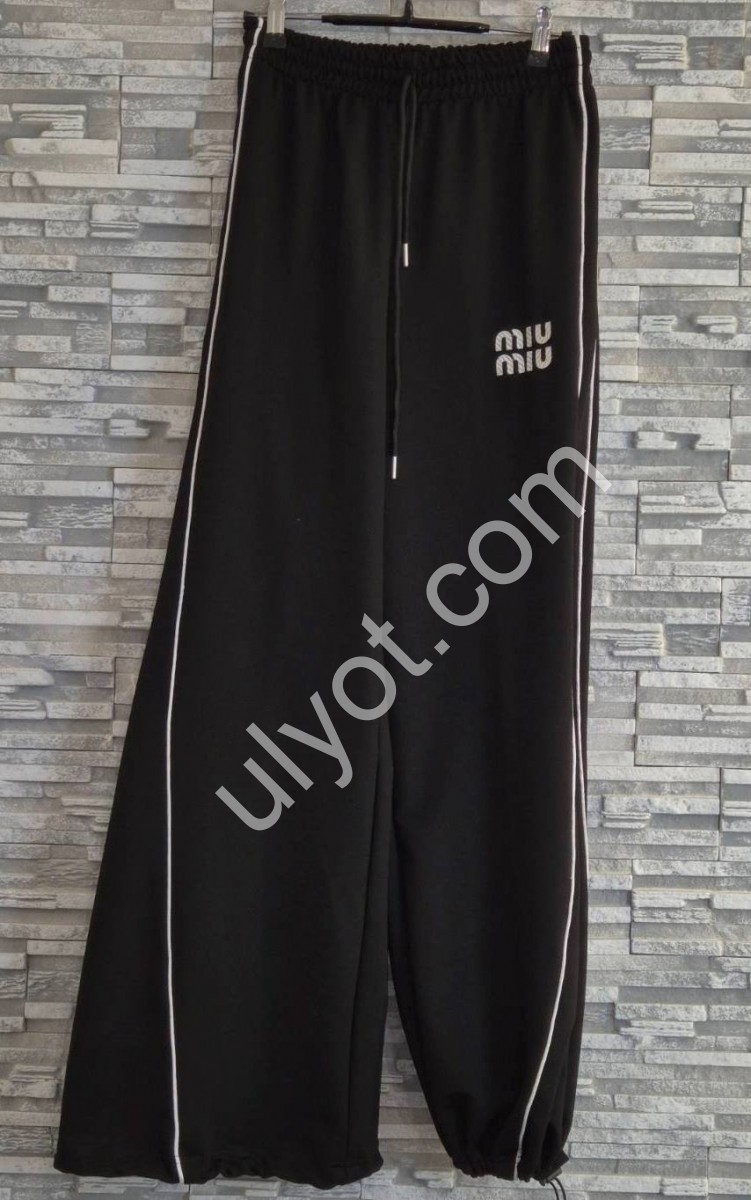 ШТАНЫ MIU40 (S-XL) ЧЕРНЫЙ 