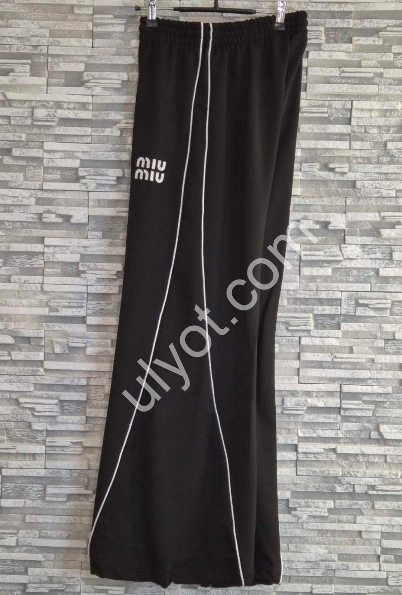 ШТАНЫ MIU40 (S-XL) ЧЕРНЫЙ 