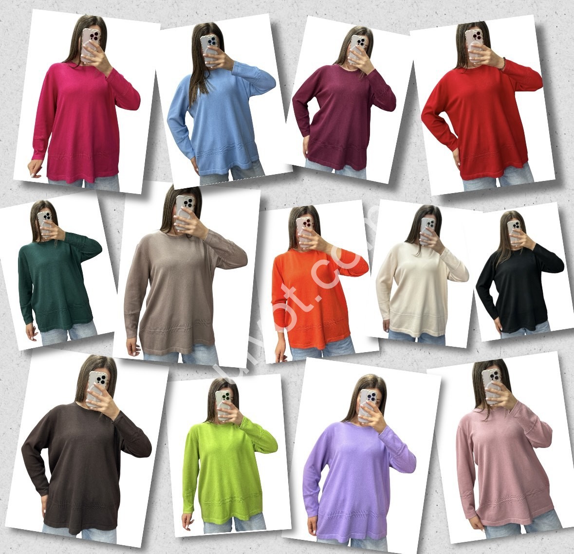 СВІТЕР (ONE SIZE 48-56) МІКС 25233