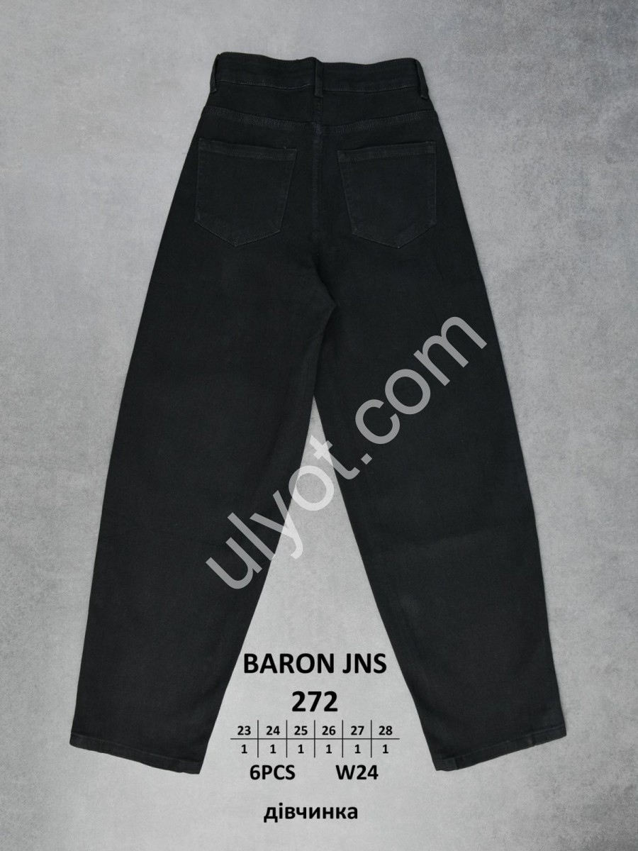 ДЖИНСИ BARON (23-28) ЧОРНИЙ 272