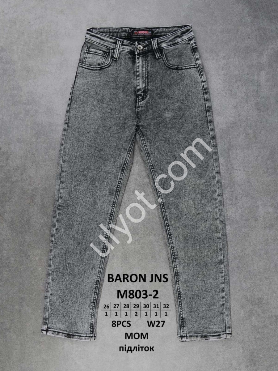 ДЖИНСИ BARON (26-32) ГРАФІТ 803-2