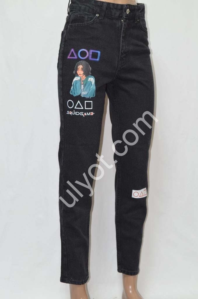 ДЖИНСИ TOP SHOP (25-32) ЧОРНИЙ 7154