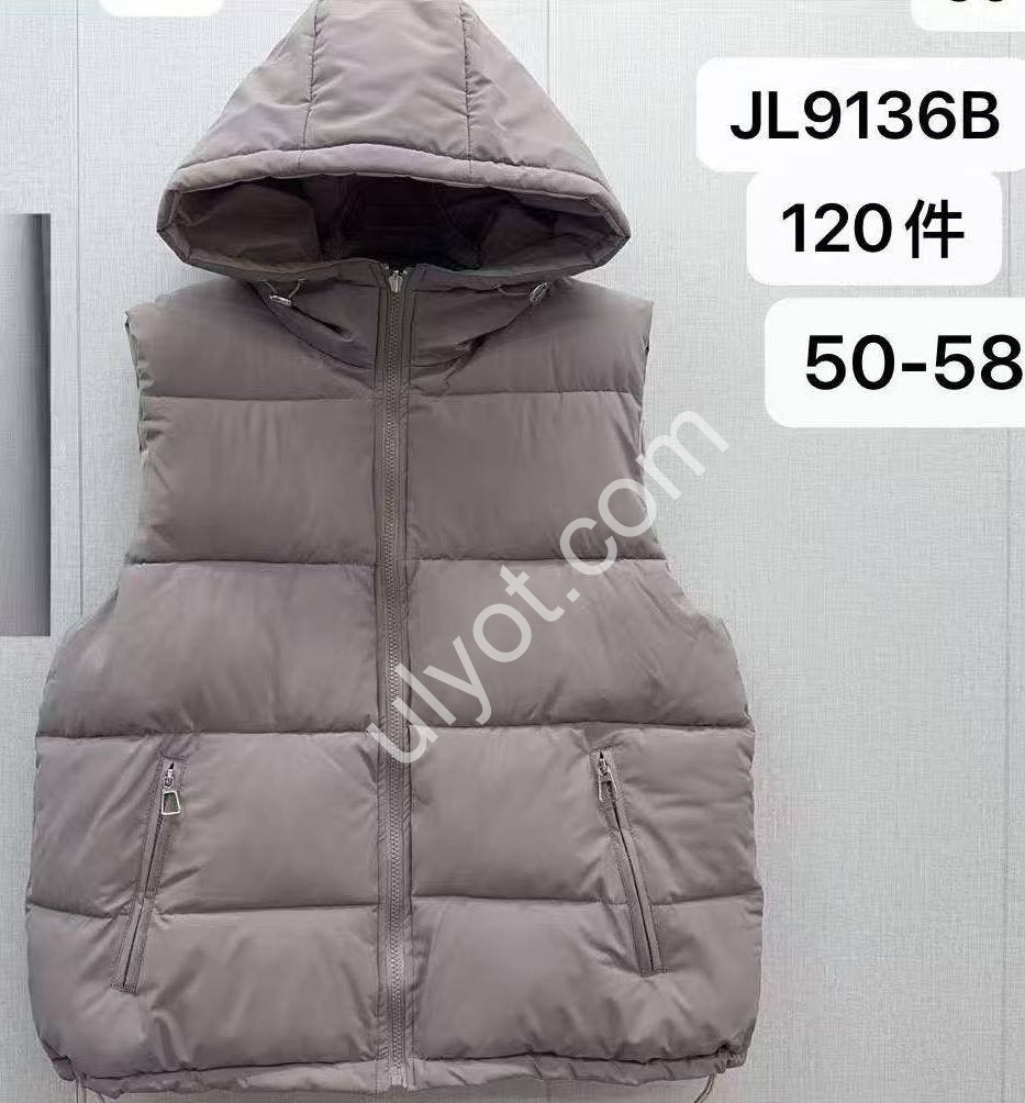 ЖИЛЕТКА (50-58) ФИОЛЕТОВЫЙ 9136B