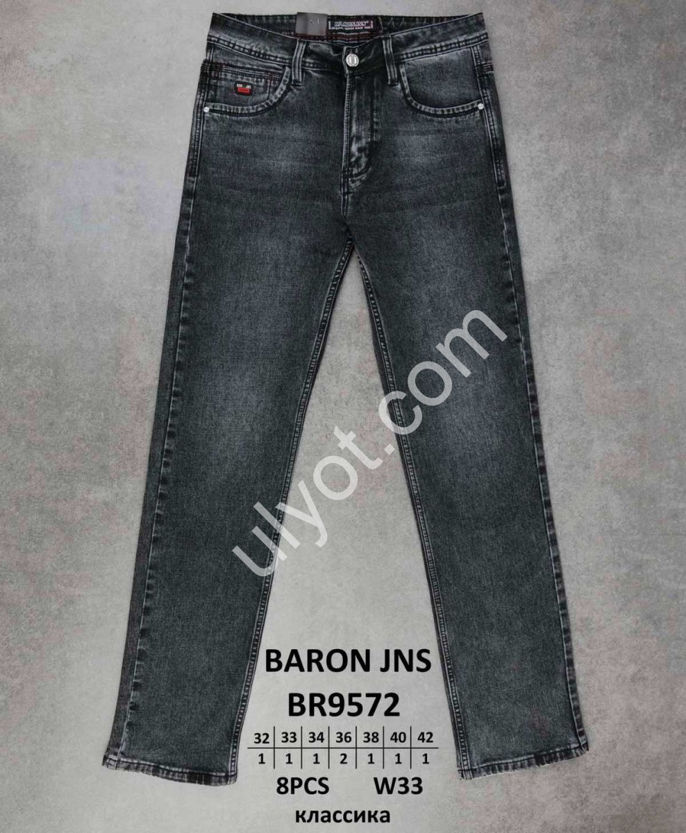 ДЖИНСИ BARON (32-42) ГРАФІТ 9572