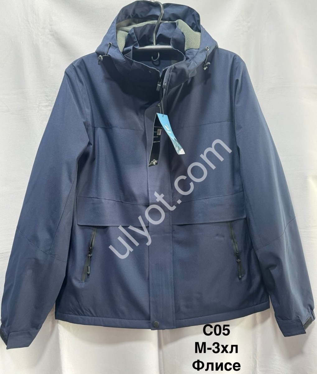 ВЕТРОВКА (M-3XL) Т.СИНИЙ ФЛИС С05