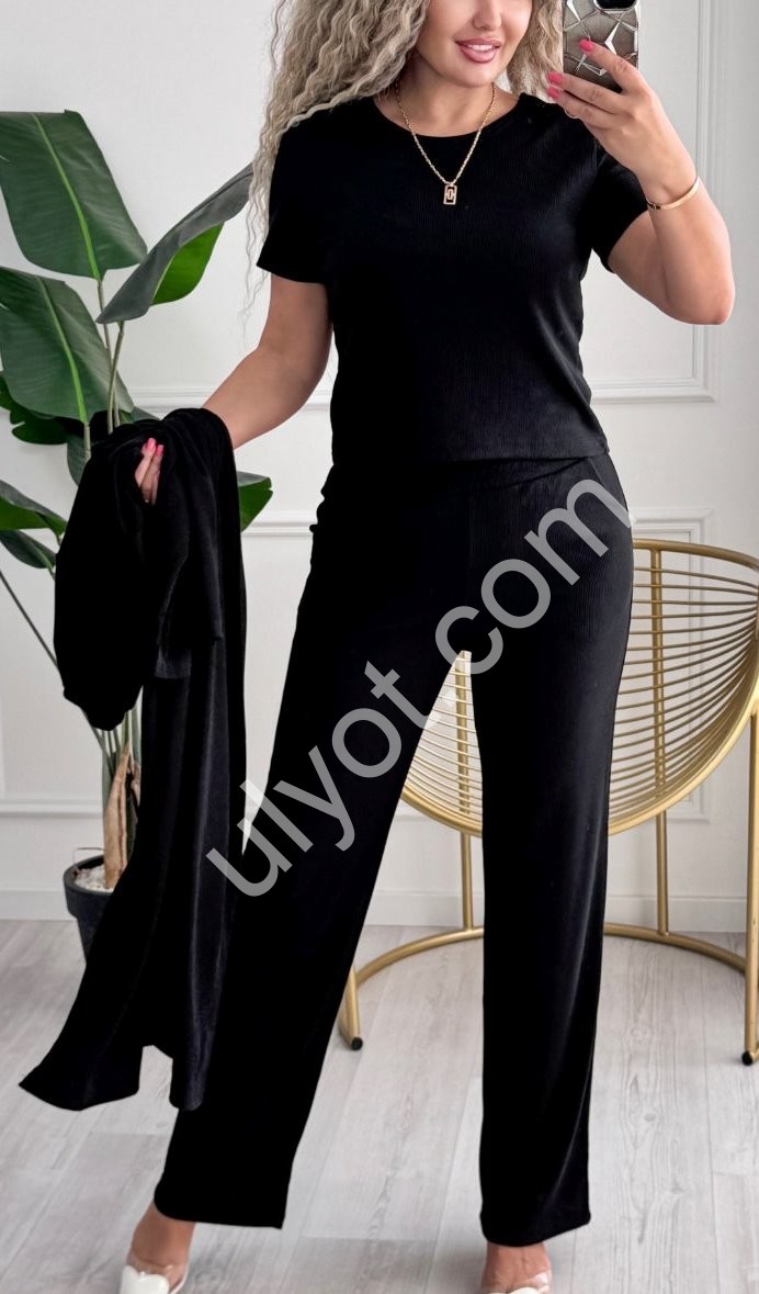 КОСТЮМ ТРІЙКА (42-54) ЧОРНИЙ 277