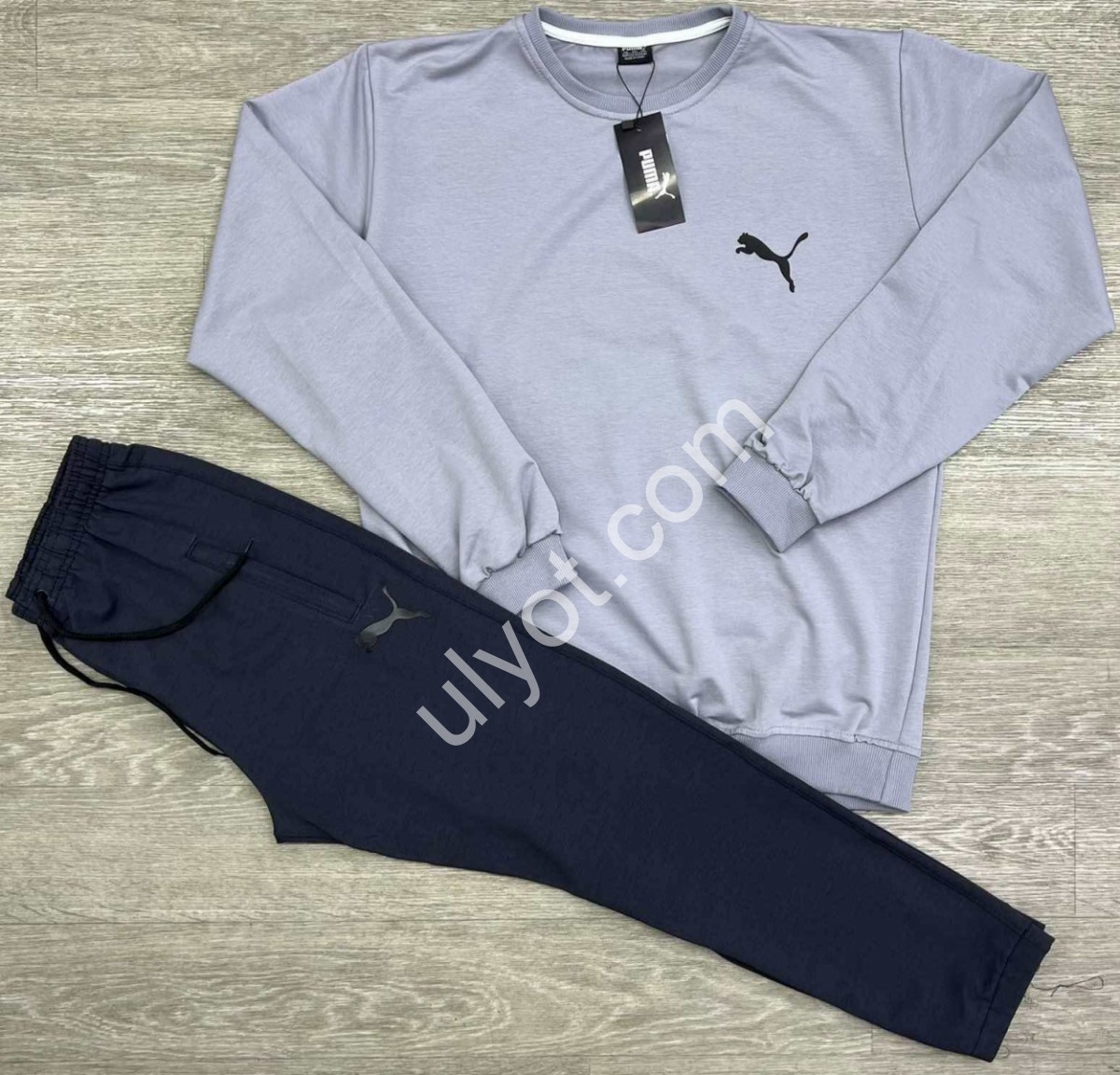 СПОРТ.КОСТЮМ P15 (M-3XL) СІРИЙ+ГРАФІТ 241/90