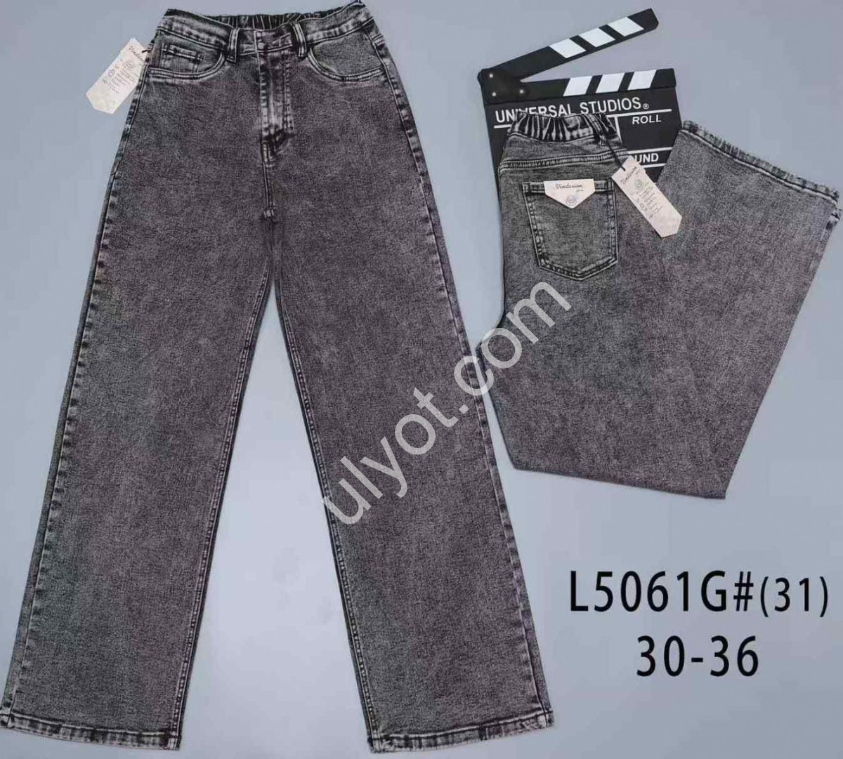 ДЖИНСЫ V&D (30-36) ГРАФИТ 5061