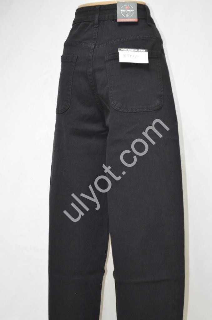ДЖИНСЫ RELUCKY (28-33) ЧЕРНЫЙ B0361-1