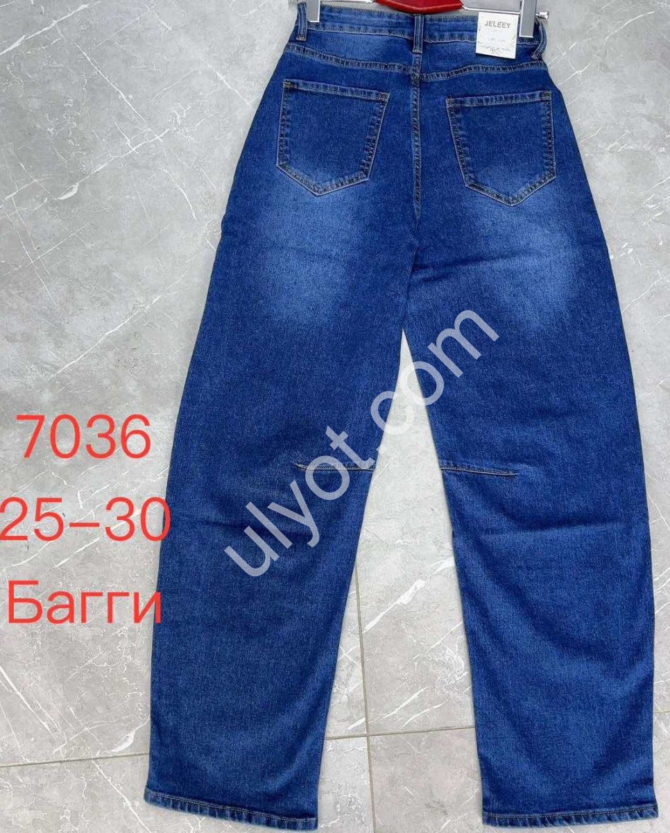 ДЖИНСЫ JELEEY (25-30) Т.СИНИЙ 7036