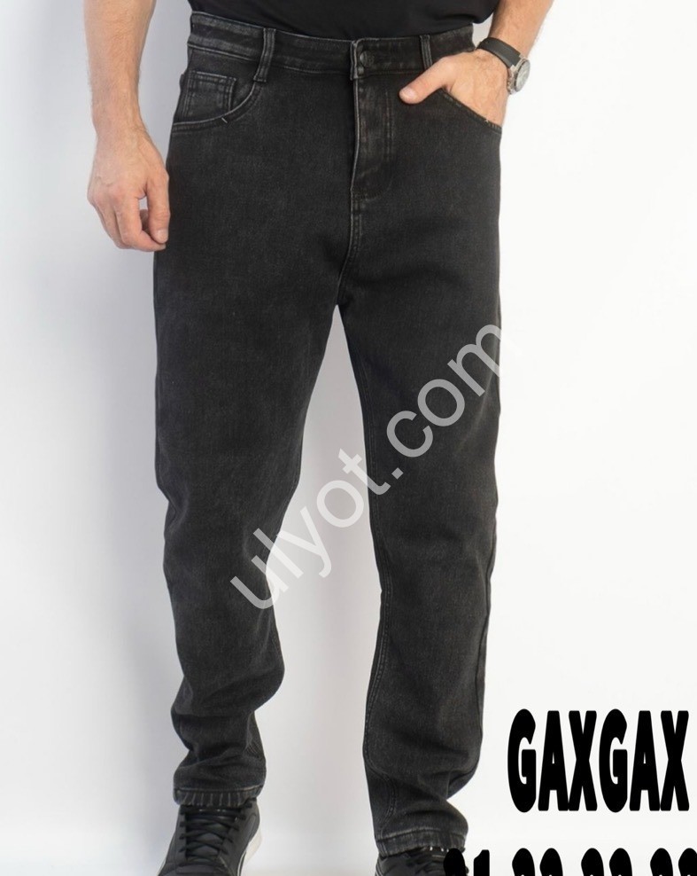 ДЖИНСИ GAXGAX (31-38) ФЛІС ГРАФІТ 766