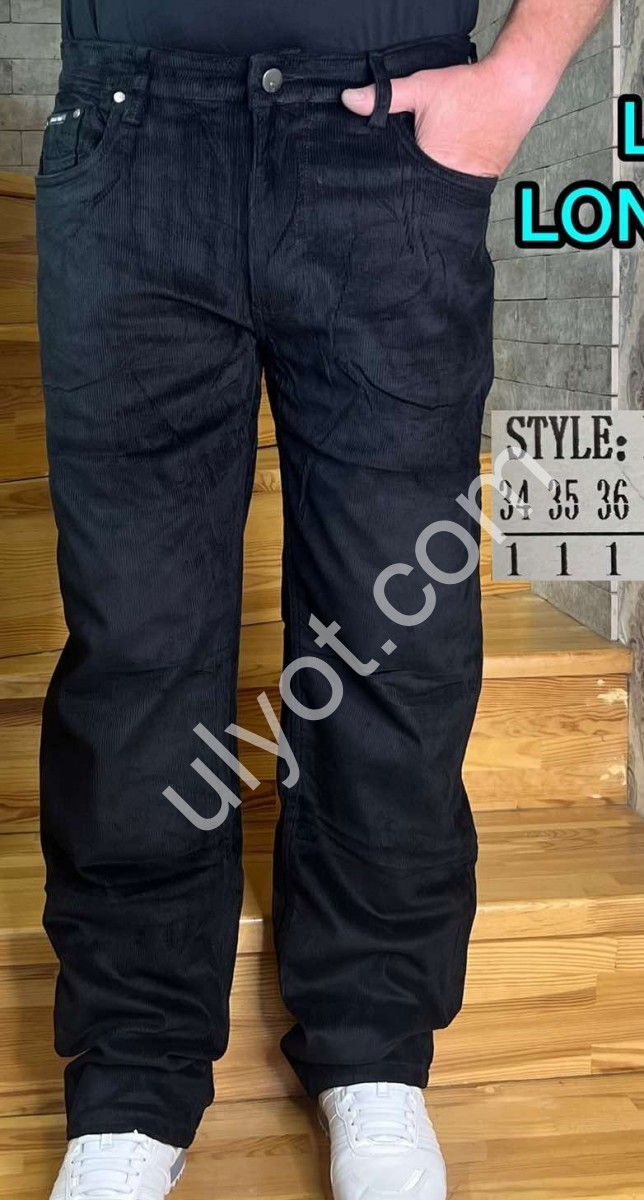 БРЮКИ LONGFEI  (34-44) ЧЕРНЫЙ F8659D
