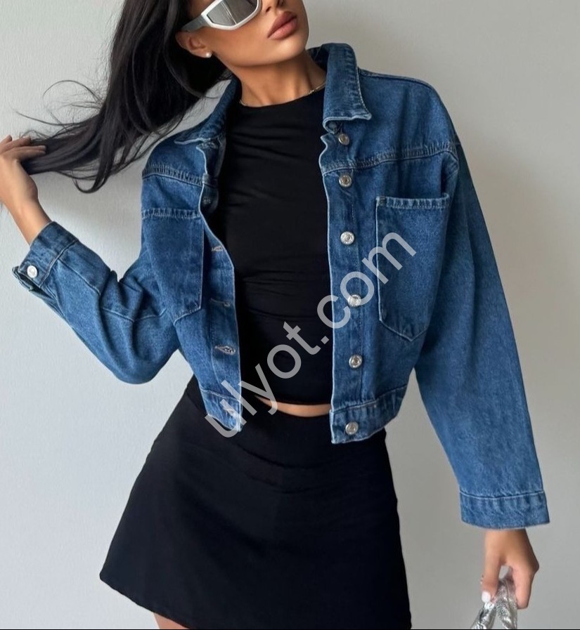 КУРТКА ДЖИНСОВА TOP SHOP (SL) Т.СИНІЙ 1333