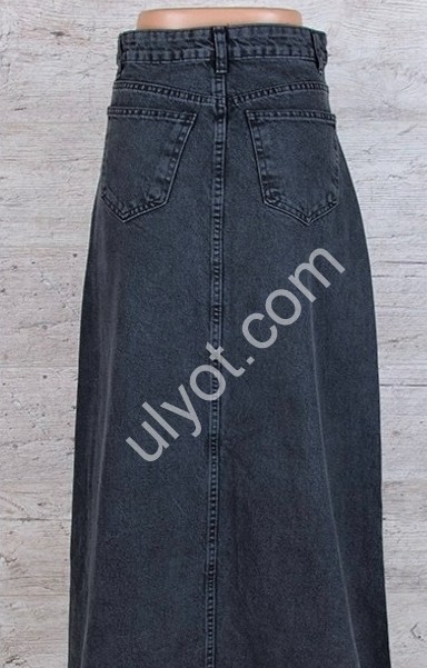 ЮБКА ДЖИНСОВАЯ TOP SHOP (XS-L) ГРАФИТ 3076