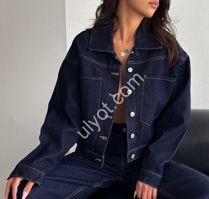 КУРТКА ДЖИНСОВАЯ TOP SHOP (S-L) Т.СИНИЙ 5045