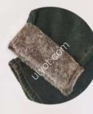 ШТАНИ (30-36) хутро Т.СИНІЙ 9522