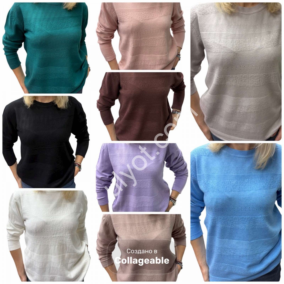 Фото 3 СВИТЕР (ONE SIZE 46-54) МИКС 25521