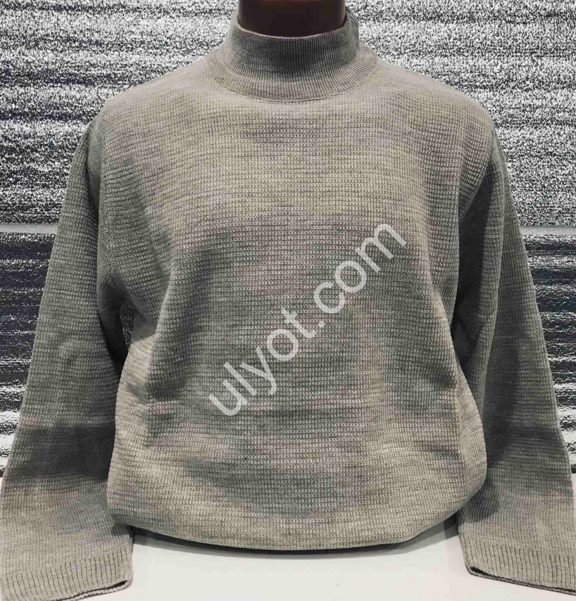 СВІТЕР CASHMERE (L-2XL) СТІЙКА БІЖ 12103