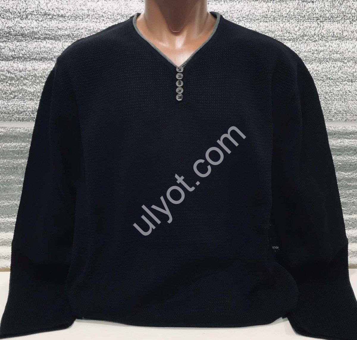 СВІТЕР CASHMERE (3XL-5XL) ЧОРНИЙ 15108