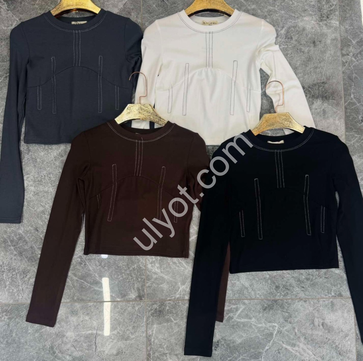ЛОНГСЛИВ (S-XL) СЕРЫЙ CT213