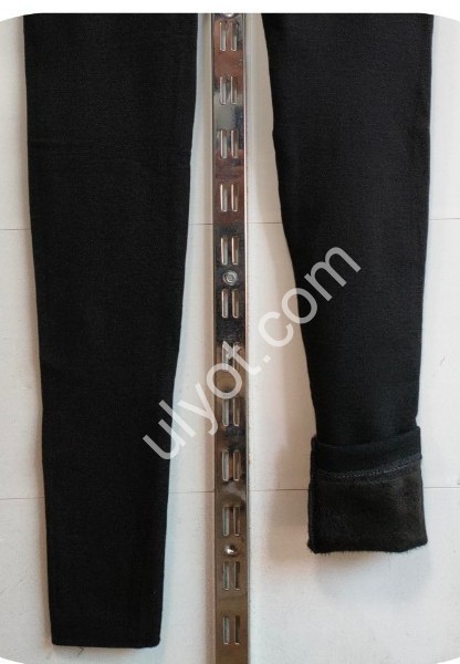 Лосини (ONE SIZE 2XL-6XL) ЧЕРНЕ хутро 931-2