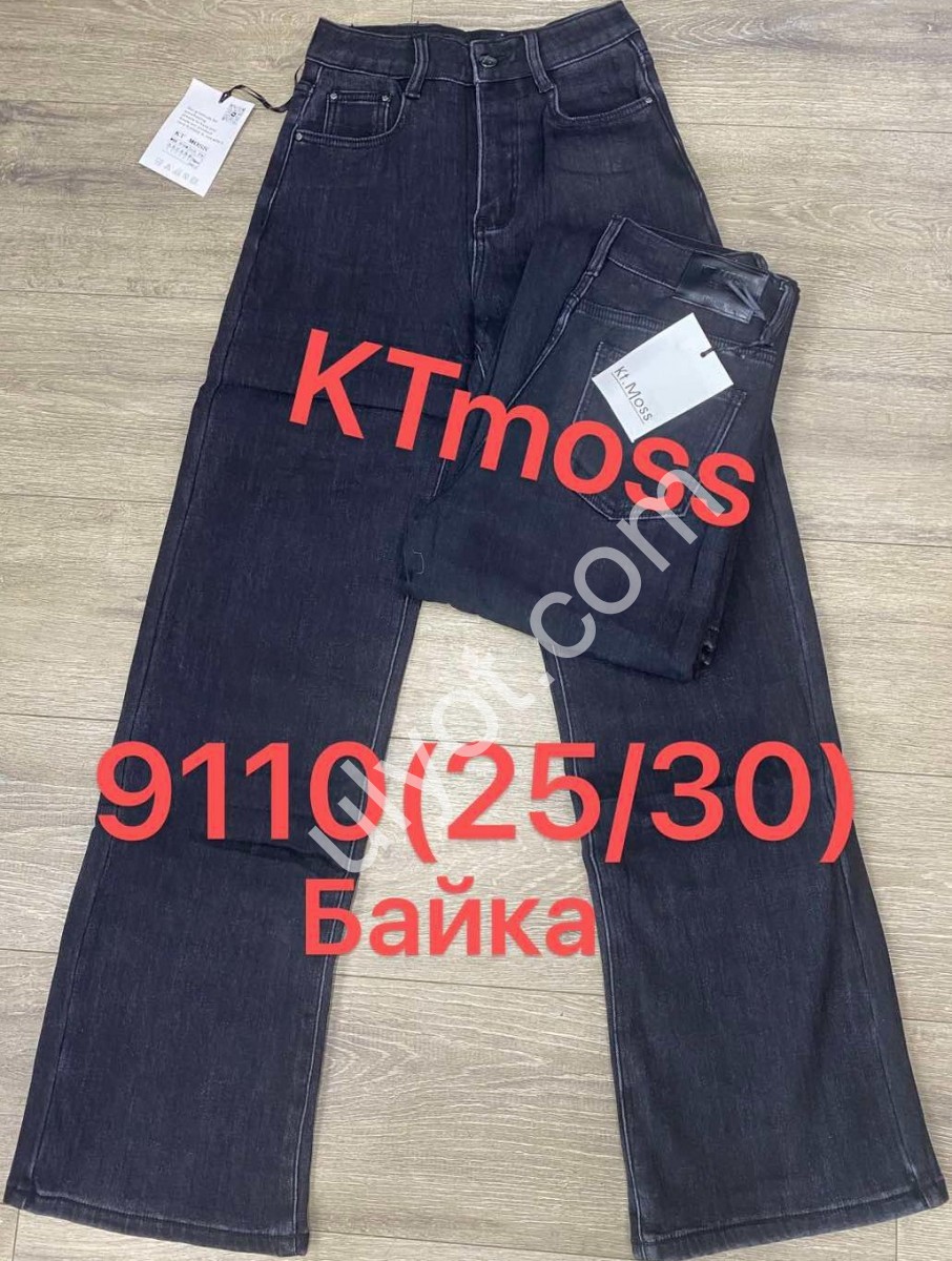 ДЖИНСЫ KT.MOSS (25-30) БАЙКА ГРАФИТ 9110