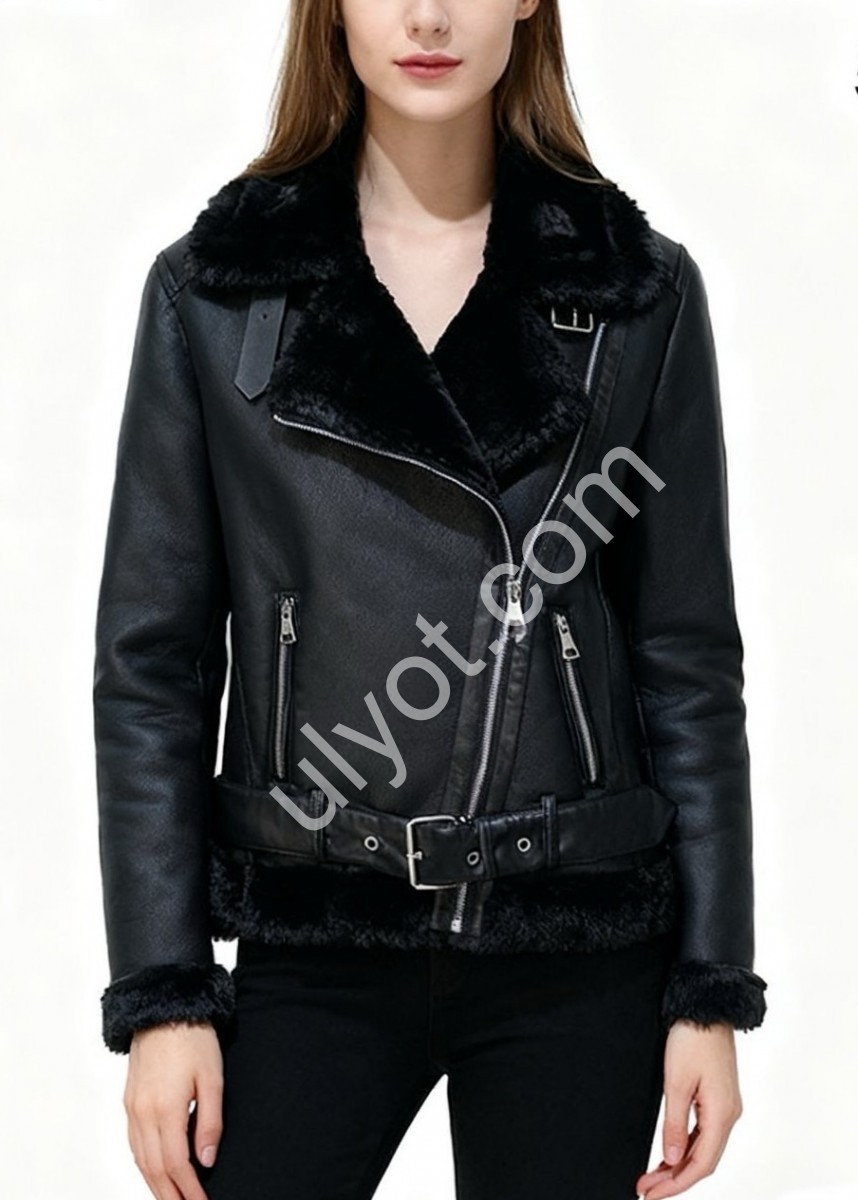ДУБЛЕНКА AOLONG (S-2XL) ЧОРНИЙ 8828
