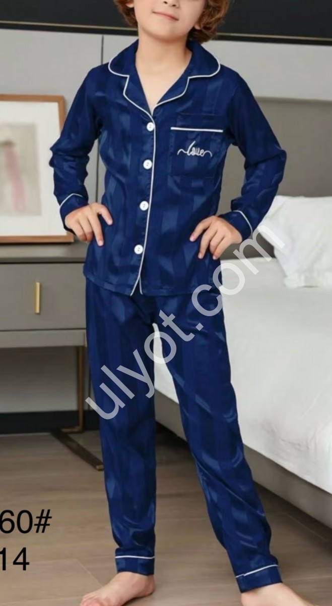 ПИЖАМА (6-14 ЛЕТ) Т.СИНИЙ 70260