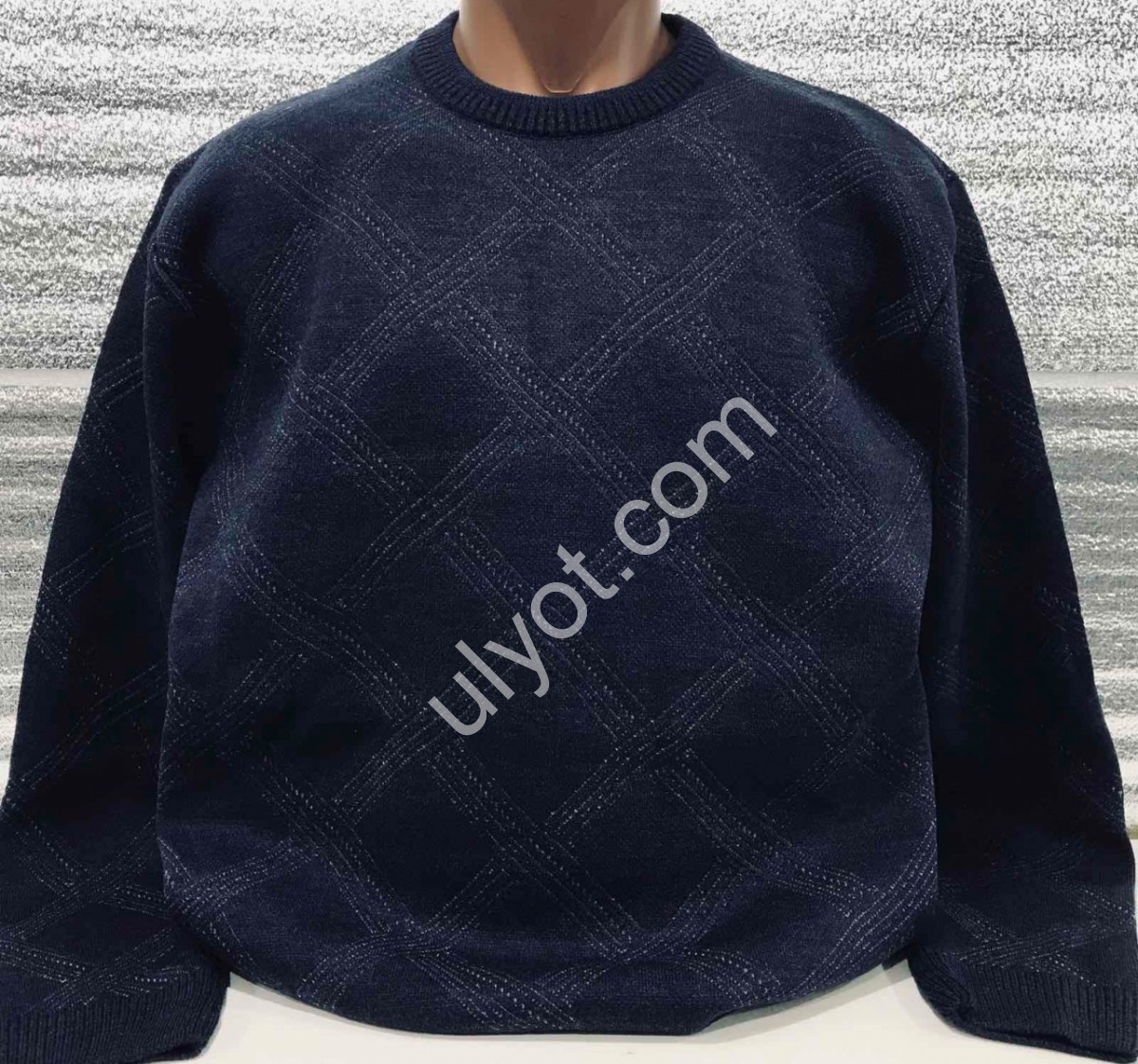 СВИТЕР EVS (L-2XL) Т.СИНИЙ 3308