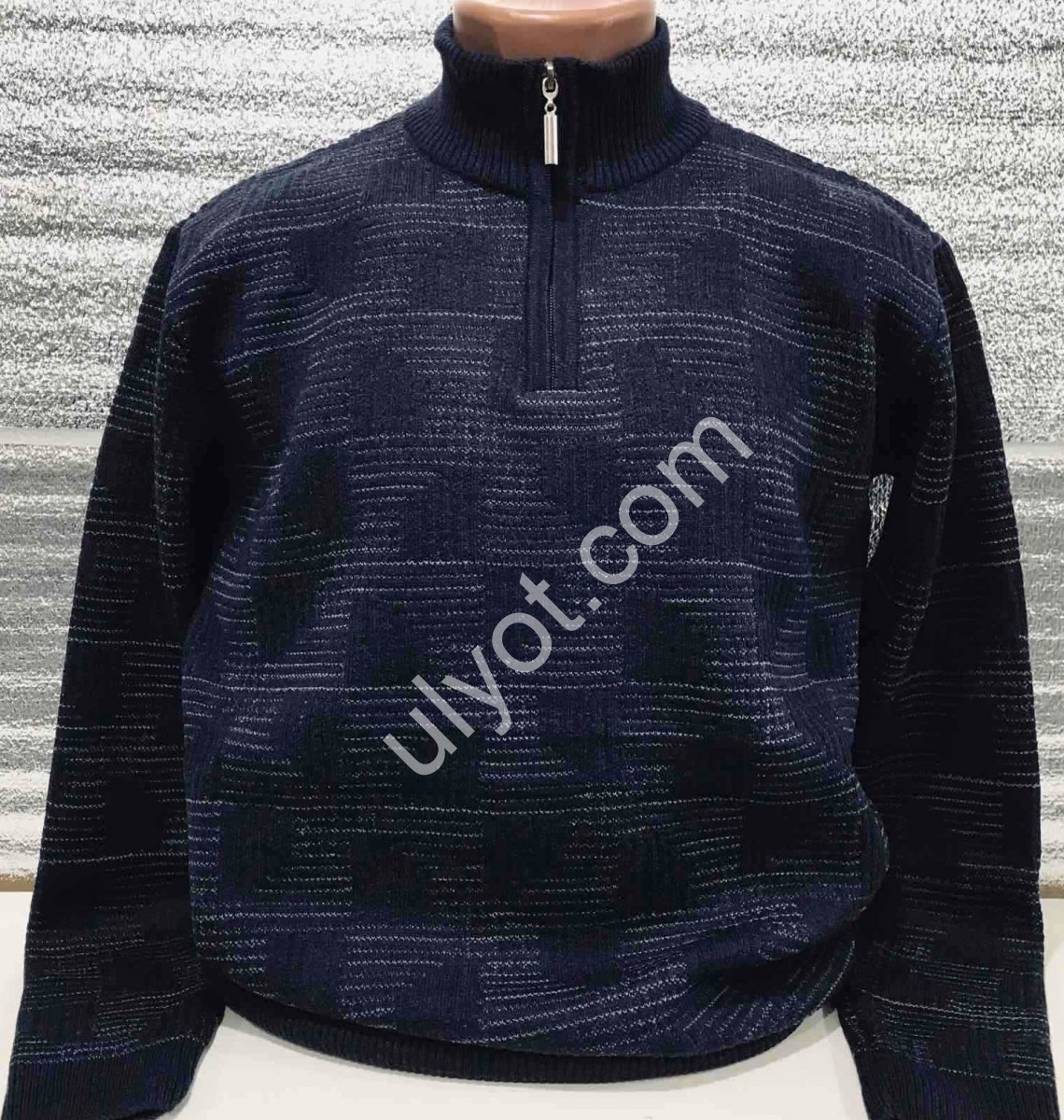 СВИТЕР EVS (L-2XL) Т.СИНИЙ 3090