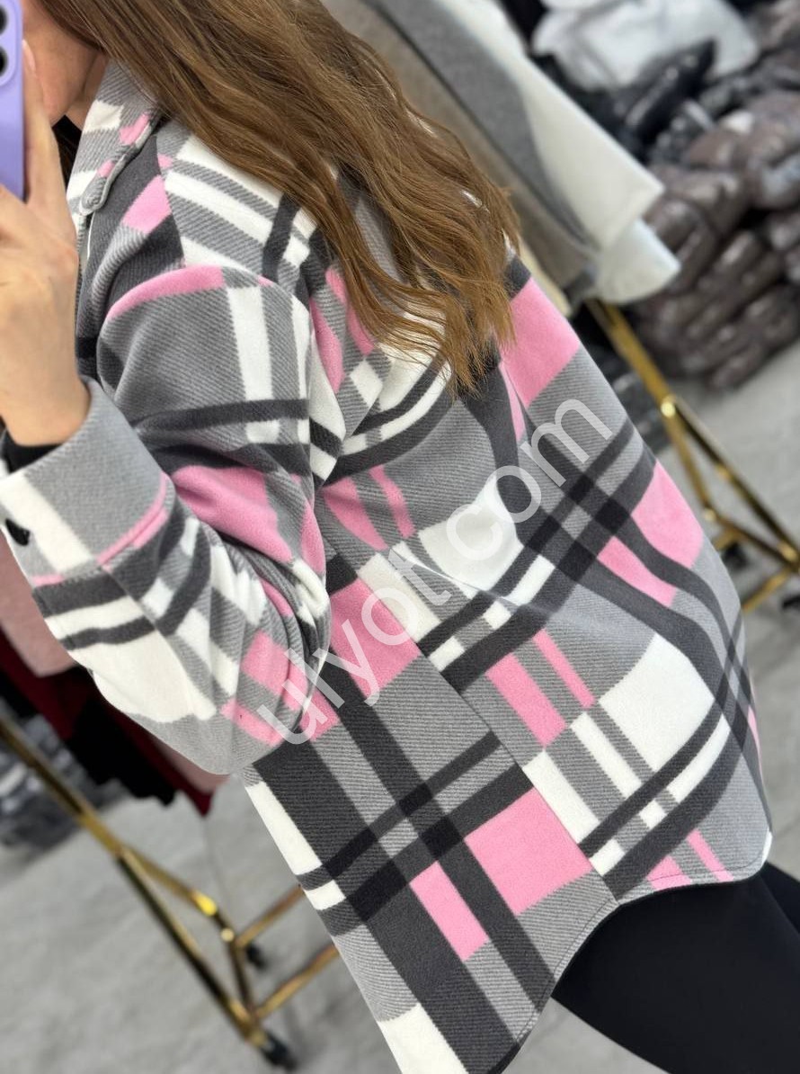 РУБАШКА (42-52) РОЗОВЫЙ 2494