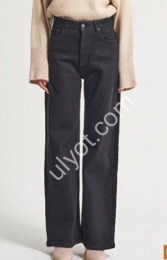 ДЖИНСИ IT'S BASIC (32-36) ФЛІС ЧОРНИЙ 4488/1w5/1