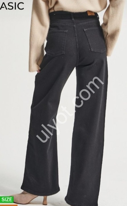 ДЖИНСИ IT'S BASIC (32-36) ФЛІС ЧОРНИЙ 4488/1w5/1