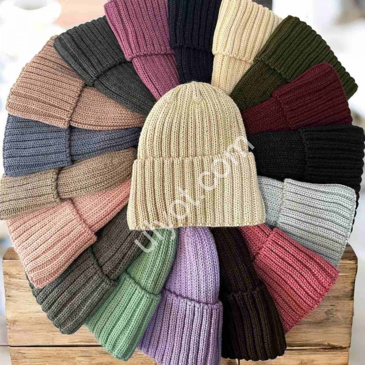 ШАПКА (ONE SIZE 54-58) ОДНОТОН ФЛИС МИКС 