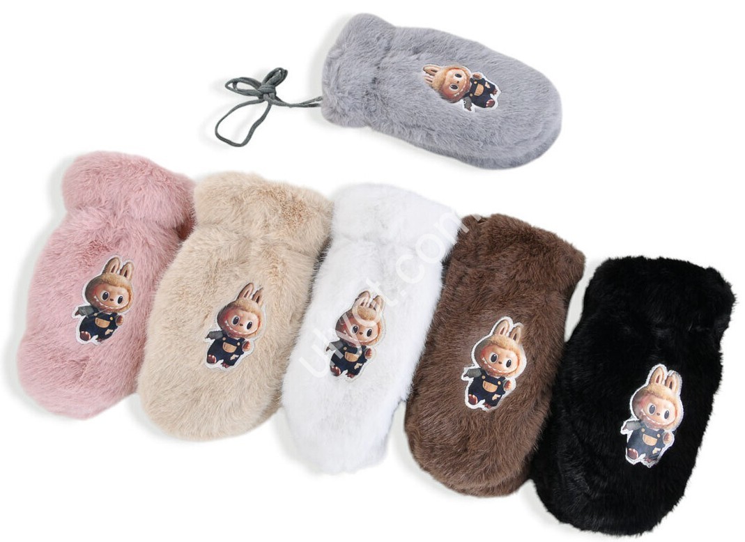 ВАРЕЖКИ (8-12 ЛЕТ) МЕХ МИКС NY4