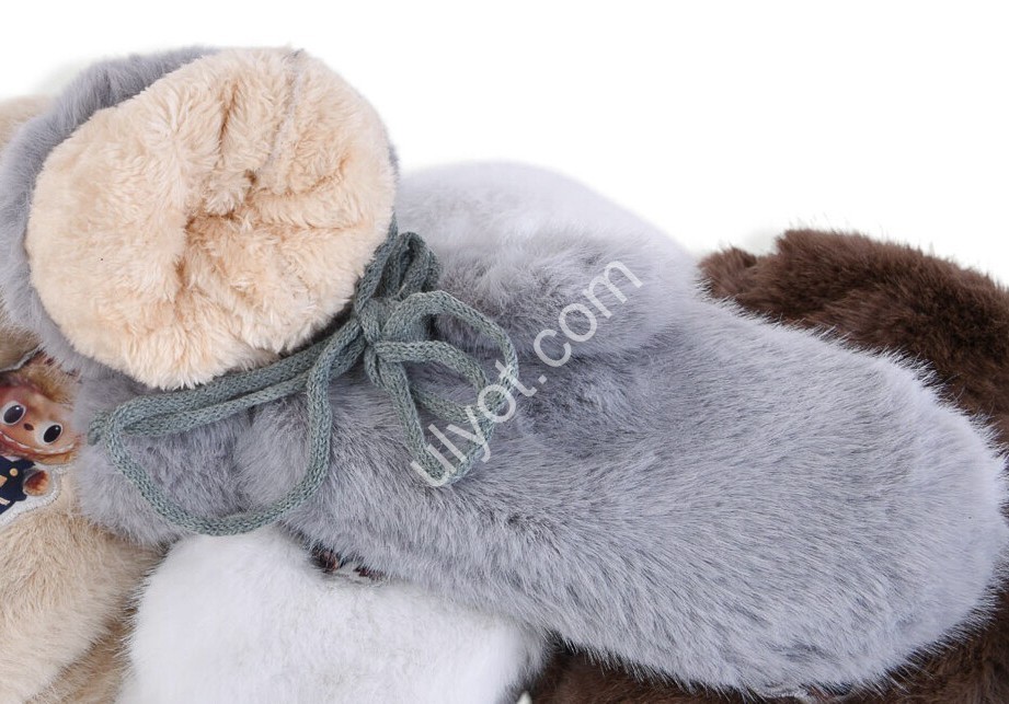 ВАРЕЖКИ (8-12 ЛЕТ) МЕХ МИКС NY4