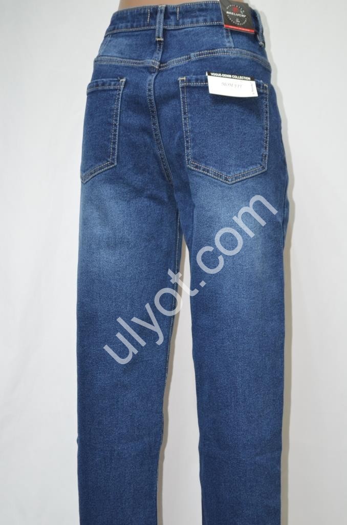 ДЖИНСЫ RELUCKY (31-38) БАЙКА Т.СИНИЙ M0554-6