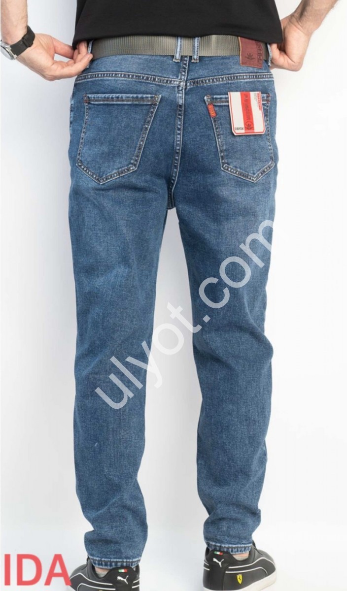 Фото 1 ДЖИНСЫ FANGSIDA (28-36) Т.СИНИЙ 8803