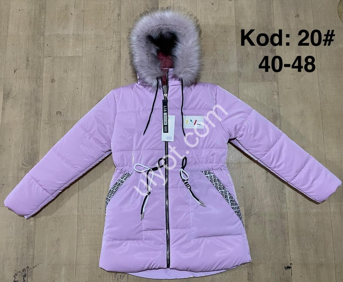 КУРТКА M40 (13-17 РОКІВ) Хутро ЛИЛОВОЕ 20