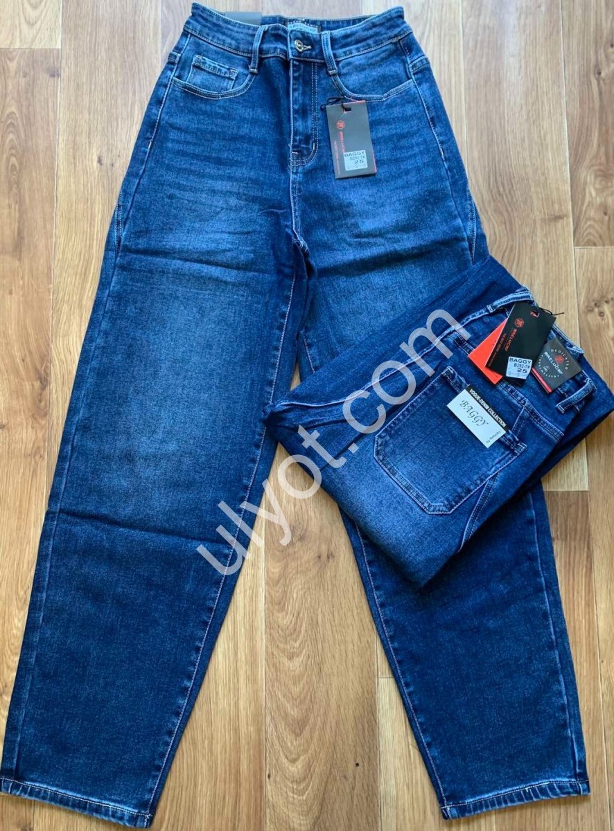 ДЖИНСЫ RELUCKY (25-27) БАЙКА Т.СИНИЙ B292-7