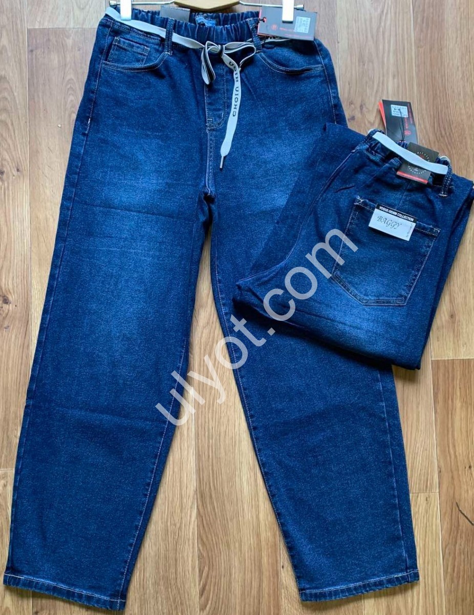 ДЖИНСЫ RELUCKY (31-38) БАЙКА Т.СИНИЙ TB0305-8