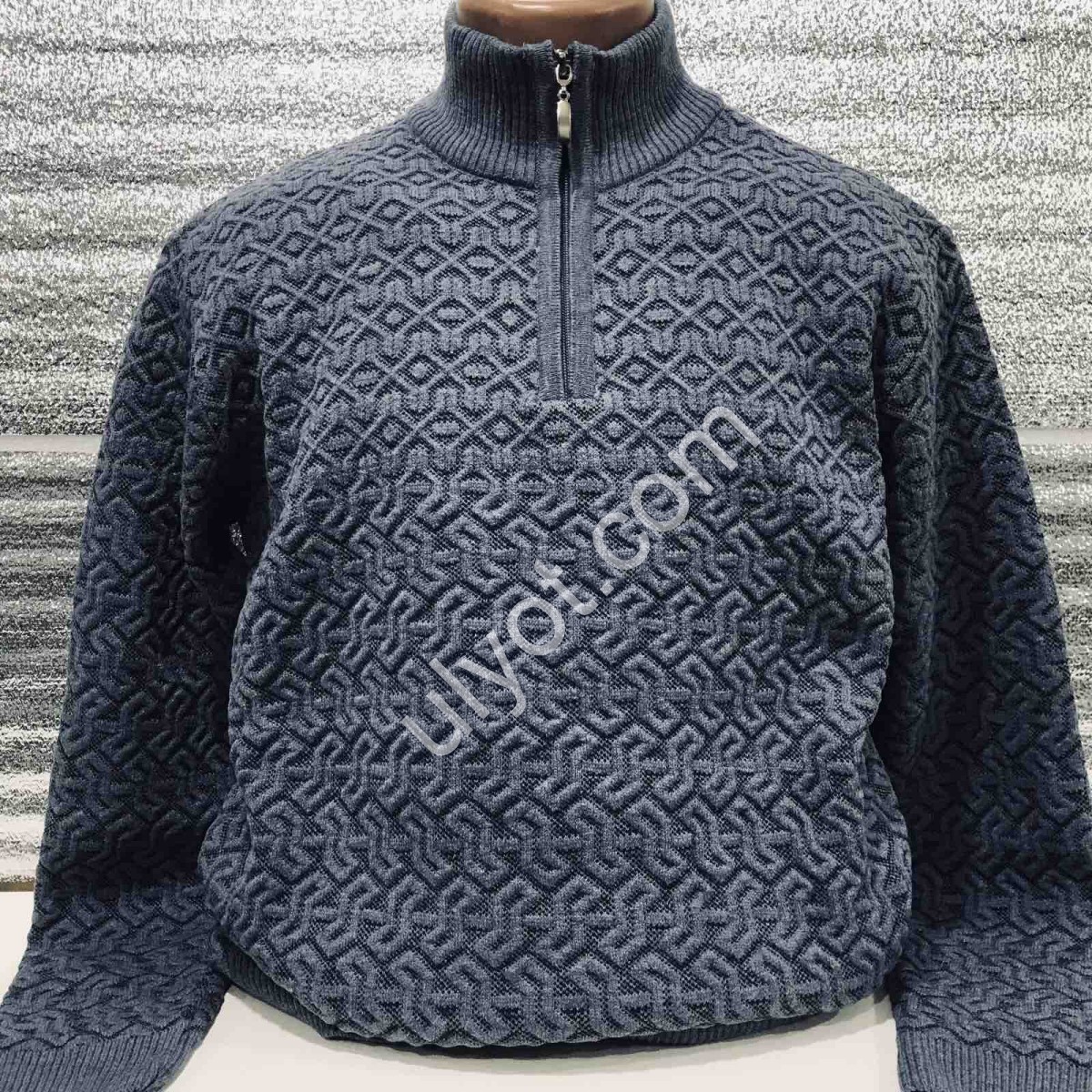 СВІТЕР EVS (L-2XL) ДЖИНС 3023