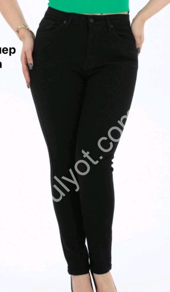 ДЖИНСЫ ZEO BASIC (42-52) БАЙКА ЧЕРНЫЙ 3893