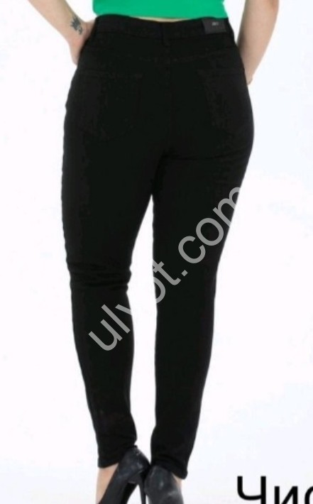 ДЖИНСЫ ZEO BASIC (42-52) БАЙКА ЧЕРНЫЙ 3893