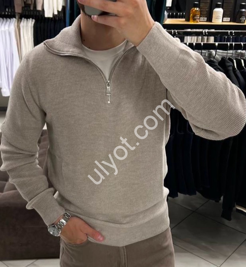 СВИТЕР VIP STONES (M-2XL) БЕЖ 5955